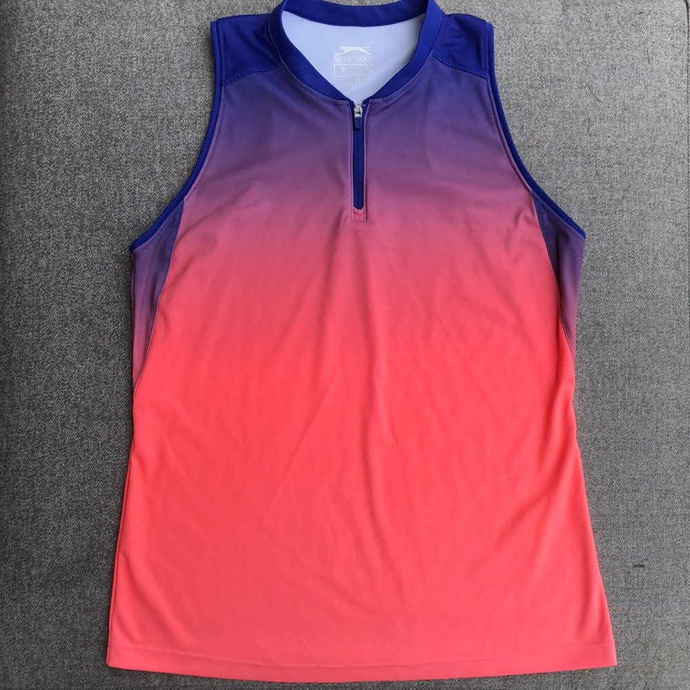 Worn once! SLAZENGER Golf Ombré 1/4 Zip Top
